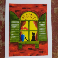 Black cat the Dreamer pic 1