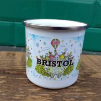 Enamel Mug Buzzing Bristol pic 1