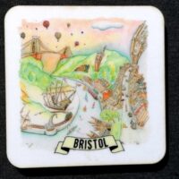Original Bristol Themed Coaster With Famous Sights