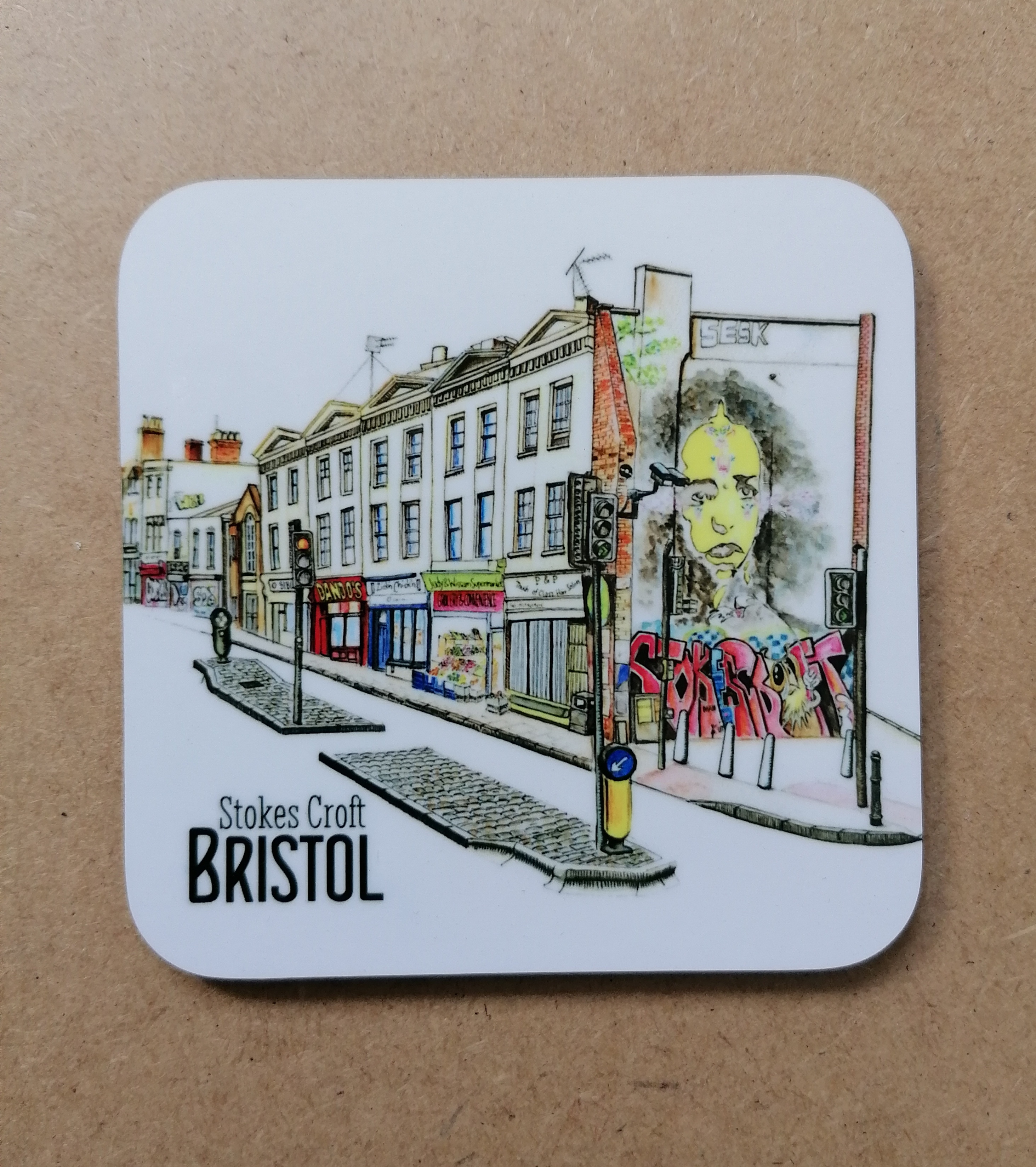 Original Stokes Croft MDF Coaster