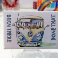 Fridge Magnet - Blue VW Campervan